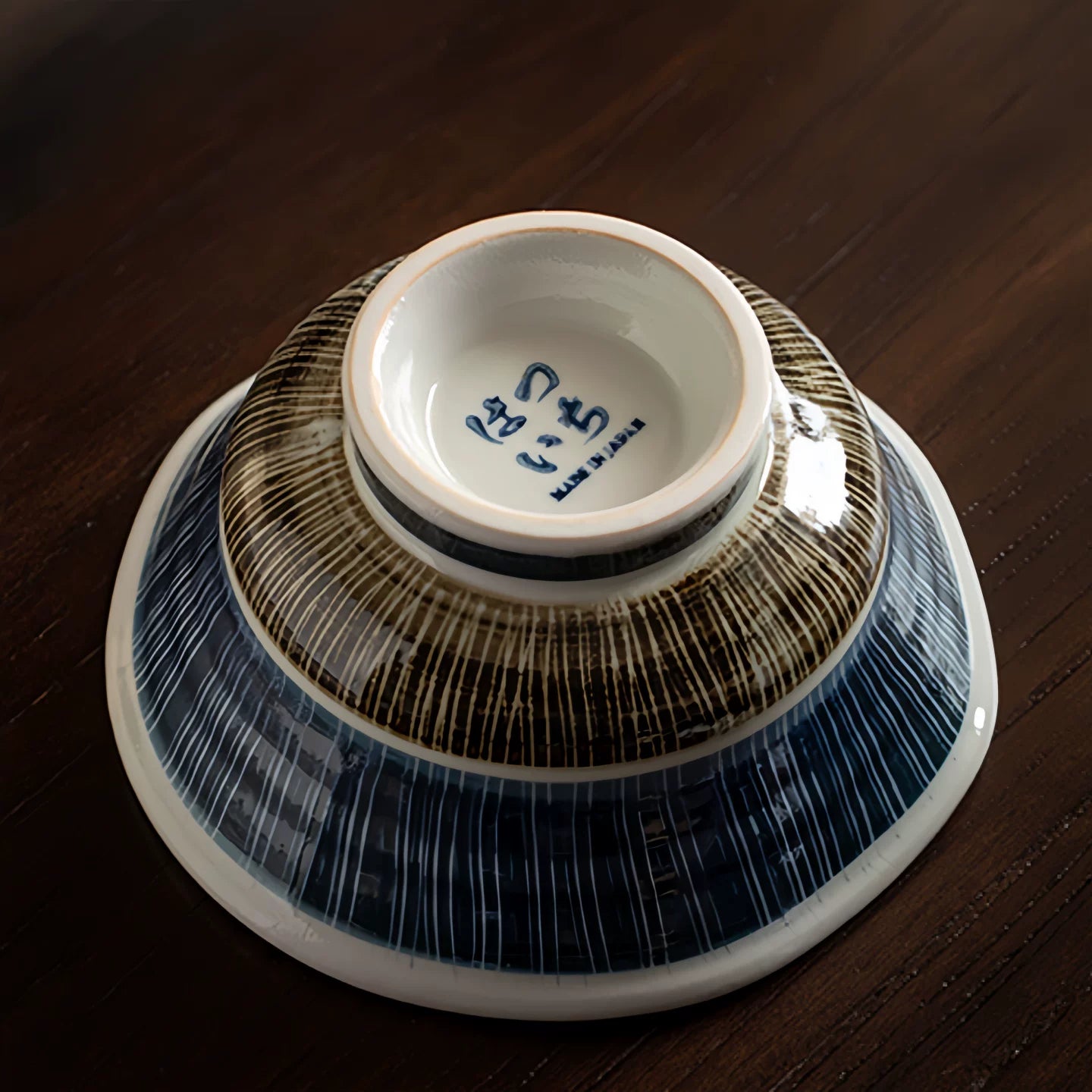 Hatsuichi Mino Ware Matsukaze Tokusa Ceramic Bowl