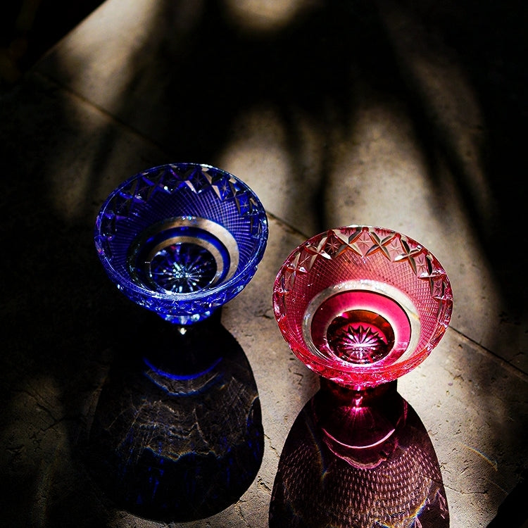 Edo Kiriko Handcrafted Royal Treasures Whisky Glass With Wooden Box