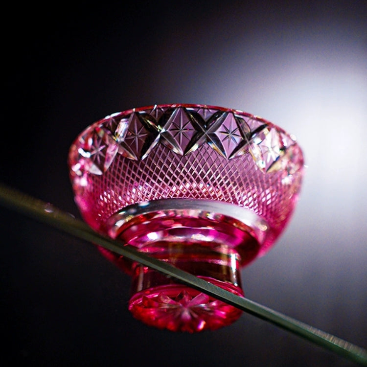 Edo Kiriko Handcrafted Royal Treasures Whisky Glass With Wooden Box