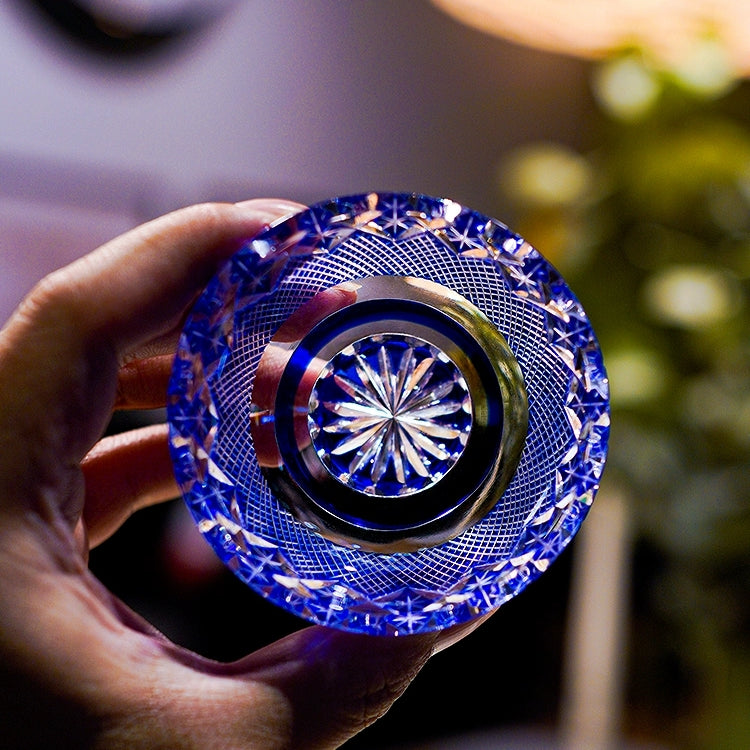 Edo Kiriko Handcrafted Royal Treasures Whisky Glass With Wooden Box