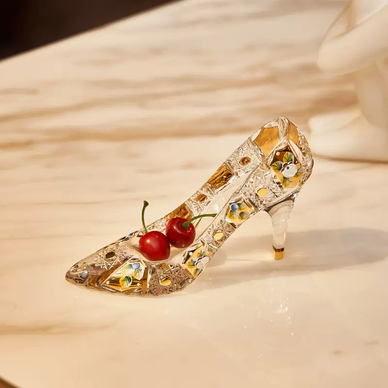 Bohemia Enchanted Cinderella Crystal Slipper Ornament