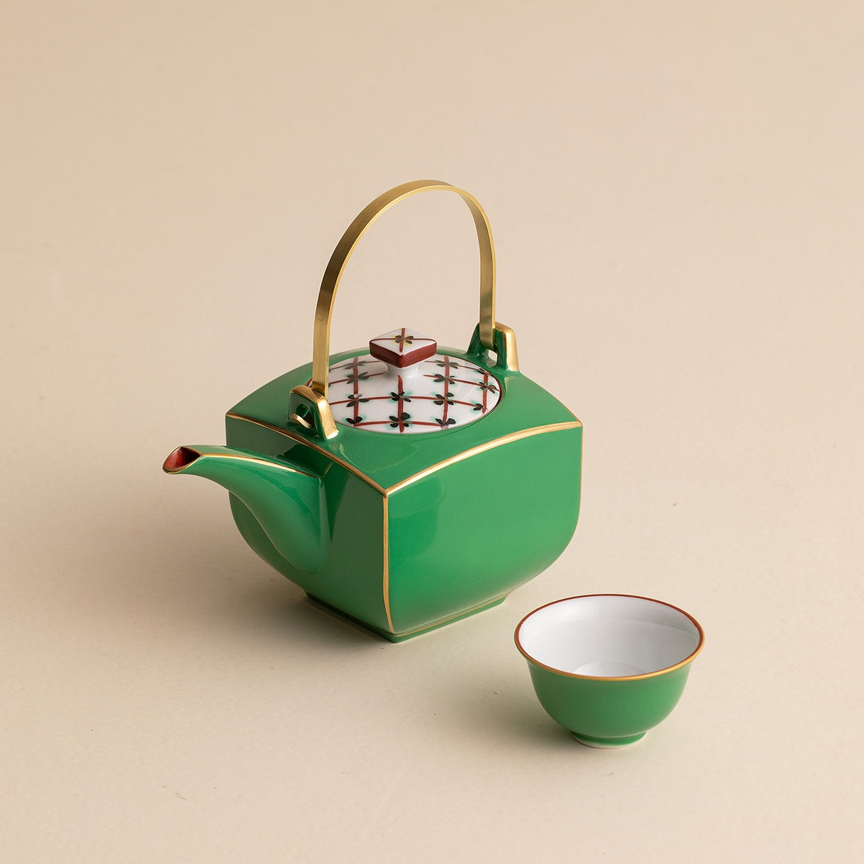 Zensho Handcrafted Ceramic Jade Tea Set