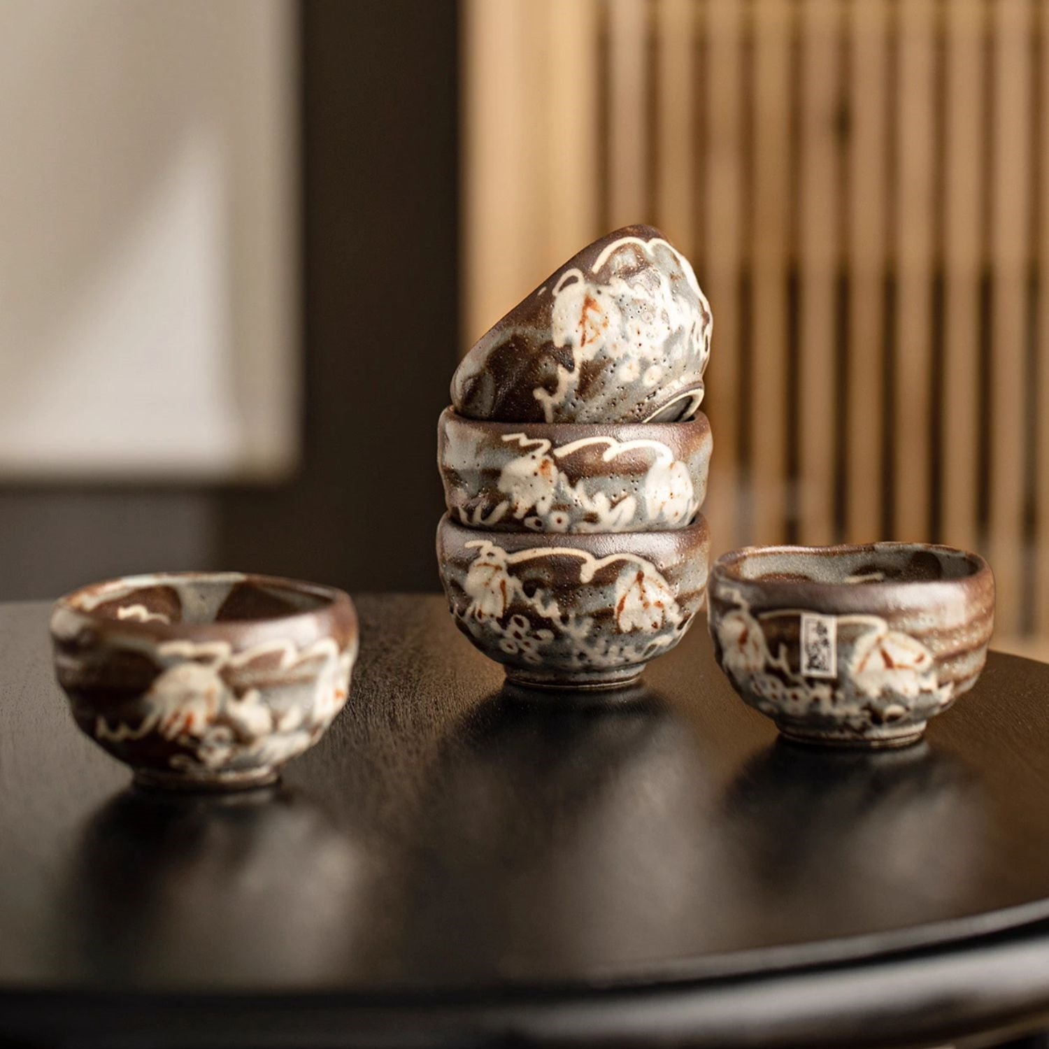 Shino Ware Haruaki Tea Set