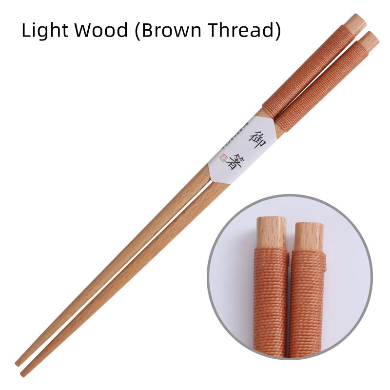 Japanese Handcrafted Wooden Chopsticks with Decorative Thread - MASU