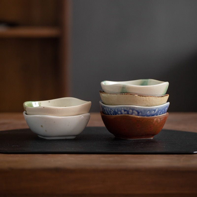 Hatsuichi Mino Ware Wabi Sabi Condiment Dish Set of Six