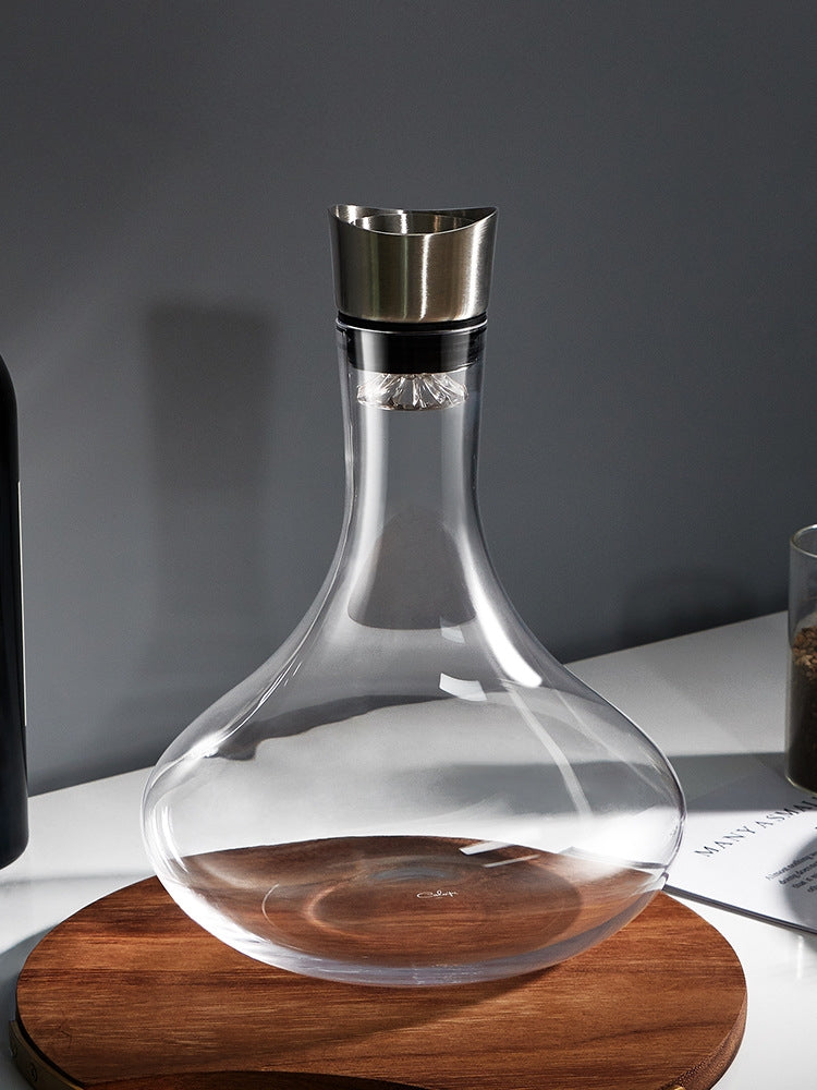 CrystalVino Waterfall Wine Decanter - MASU