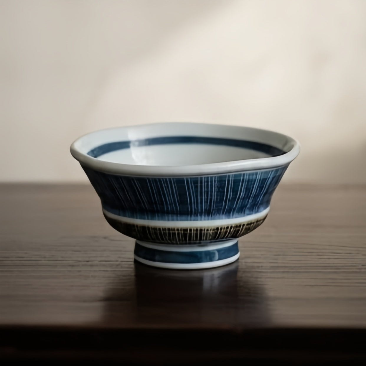 Hatsuichi Mino Ware Matsukaze Tokusa Ceramic Bowl