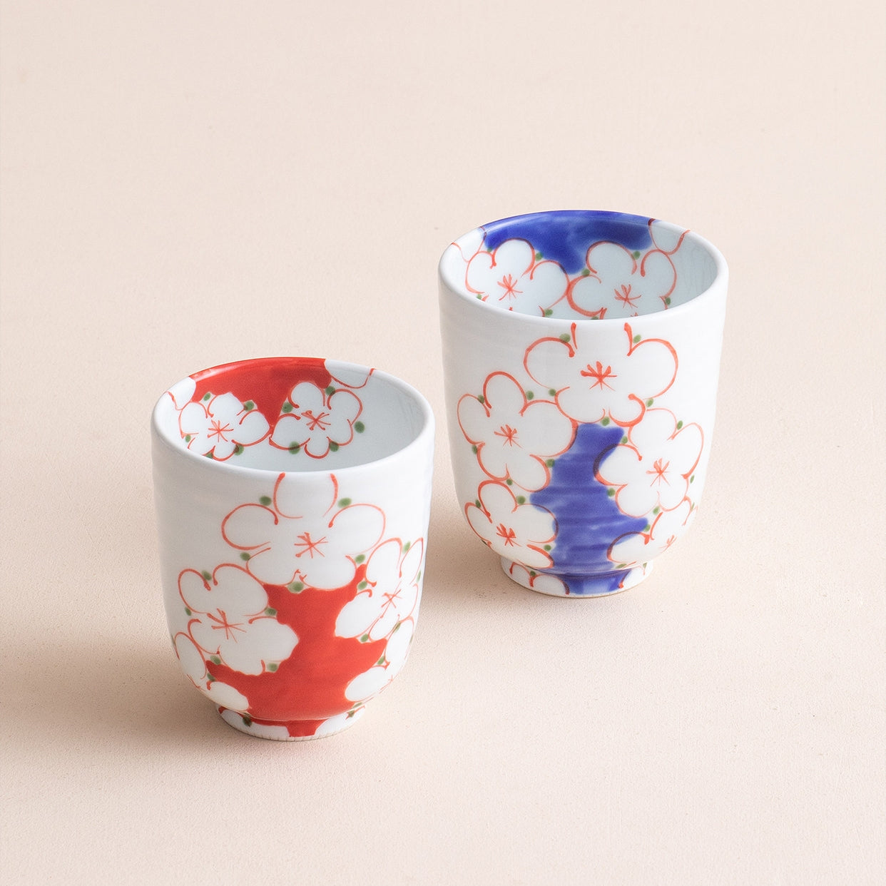 Paire de tasses pour couple Hana Miyabi Sakura en céramique Hasami Ware