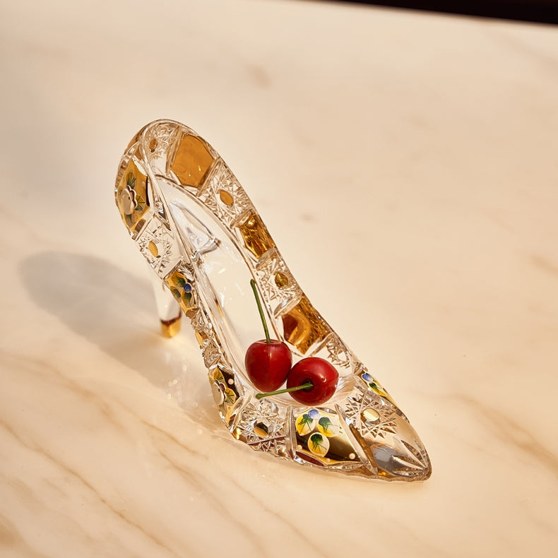 Bohemia Enchanted Cinderella Crystal Slipper Ornament