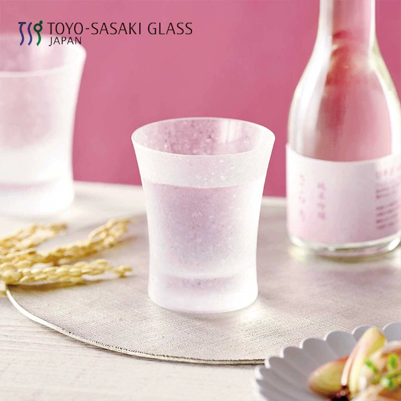 Colección de copas de sake Yukihana Hikari de Toyo-Sasaki Glass