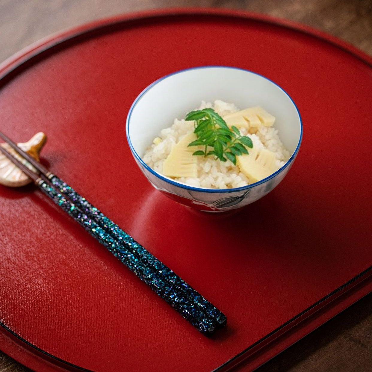Hatsuichi Mino Ware Handcrafted Floral Bowl Set of Five