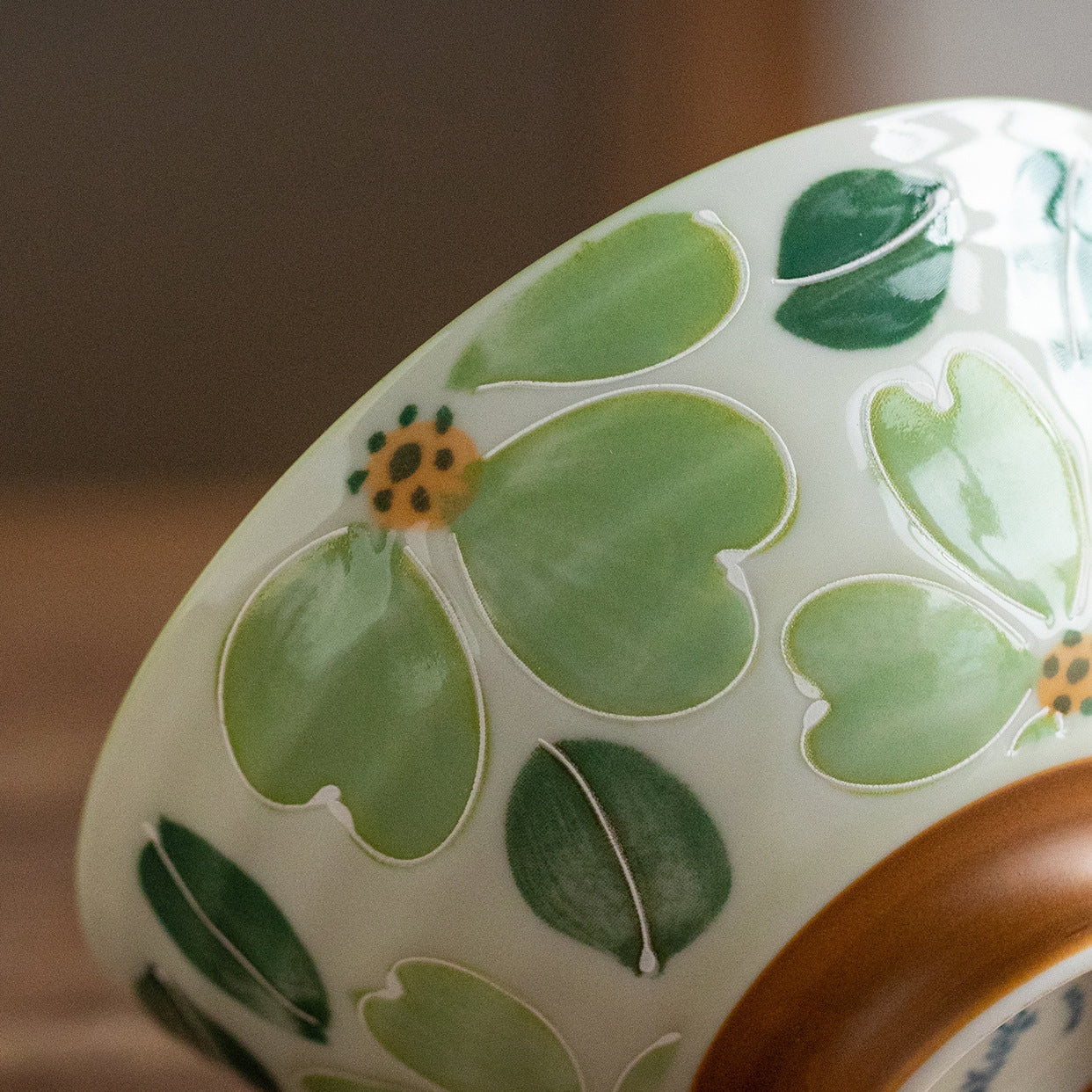 Hatsuichi Mino Ware Handcrafted Saie Sakura Rice Bowl Set of Five