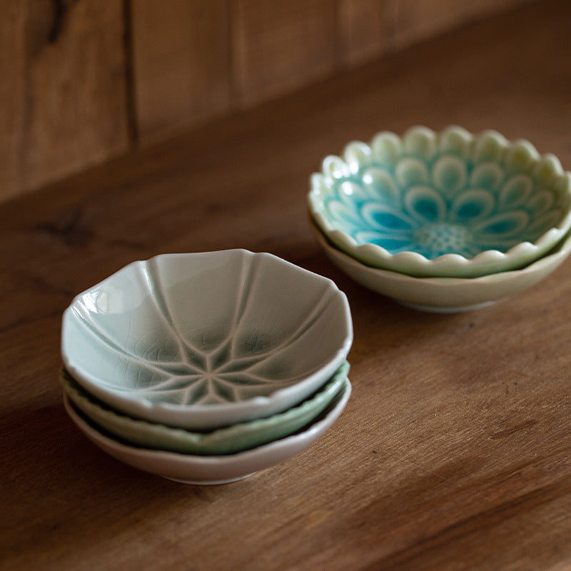 Hatsuichi Mino Ware Aoi Kage Sauce Plate Set of Five