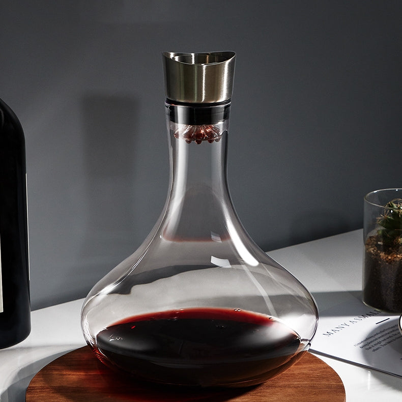 CrystalVino Waterfall Wine Decanter - MASU