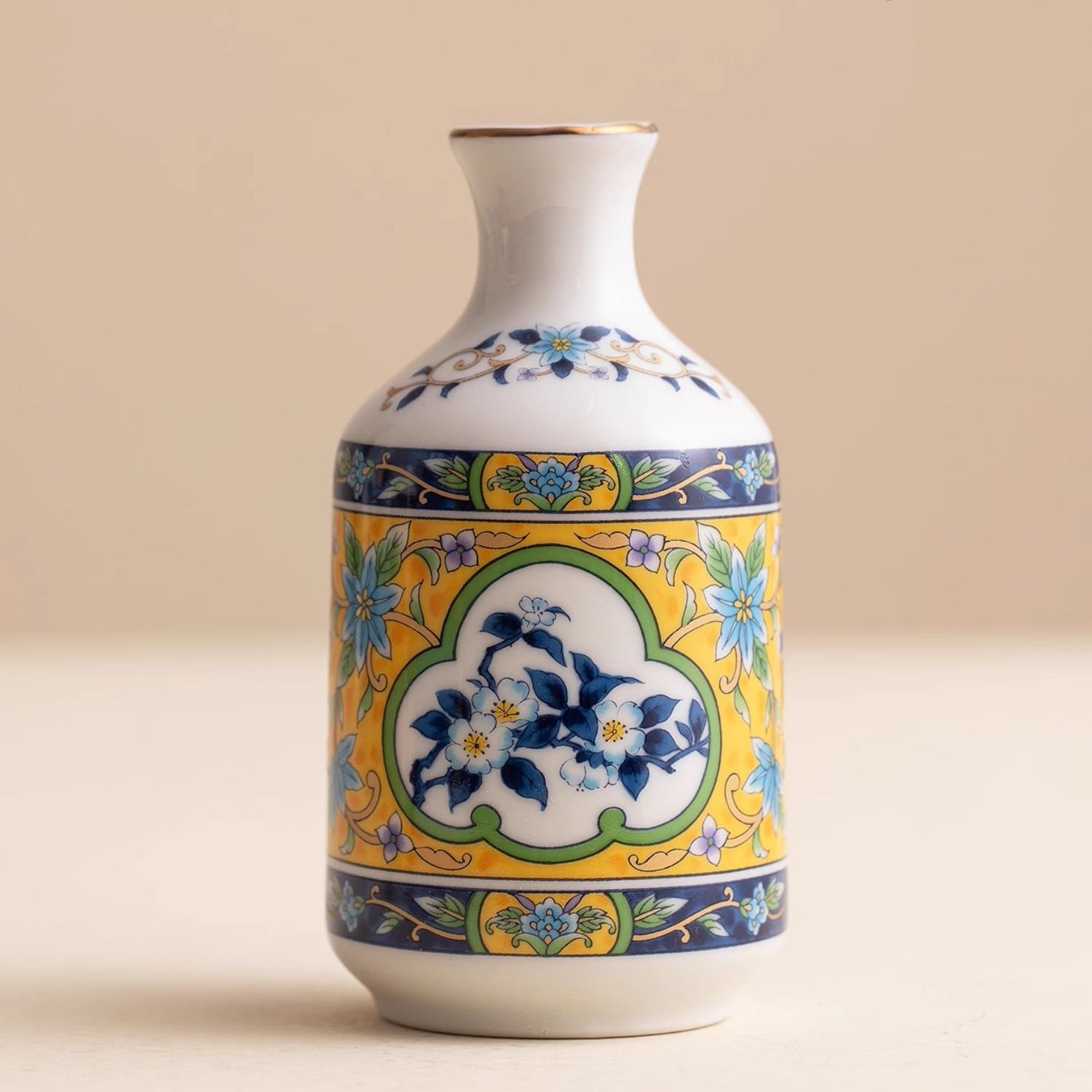 Japanese Handcrafted Mino Ware Ceramic Sake Set