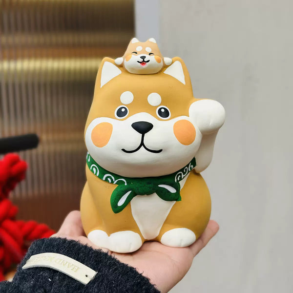 Japanese Shiba Inu Festive Ceramic Coin Bank Collections