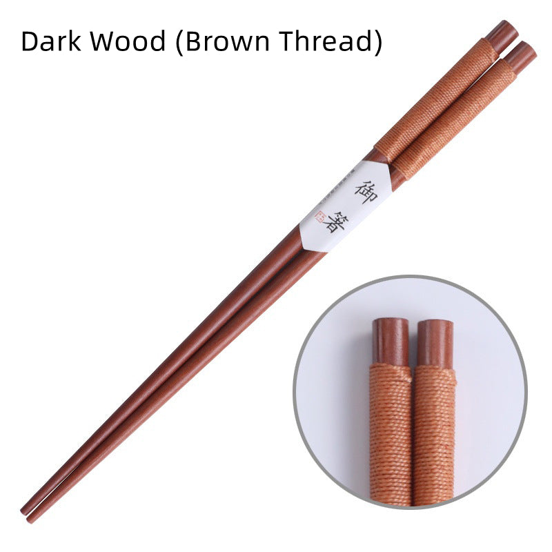 Japanese Handcrafted Wooden Chopsticks with Decorative Thread - MASU