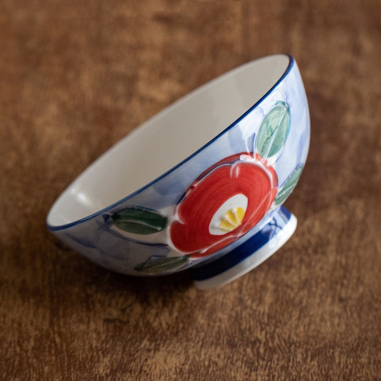 Hatsuichi Mino Ware Handcrafted Floral Bowl Set of Five