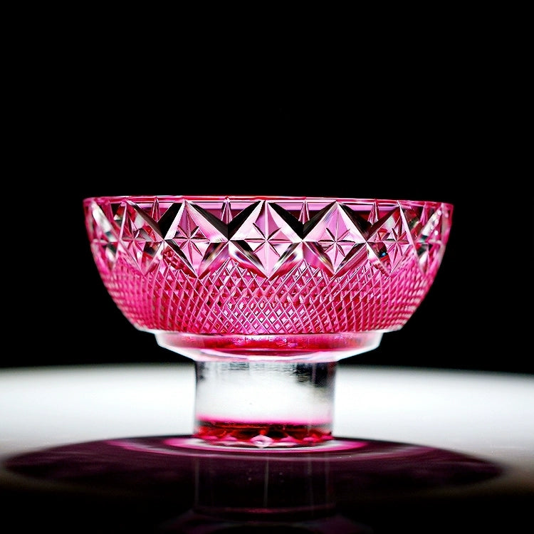 Edo Kiriko Handcrafted Royal Treasures Whisky Glass With Wooden Box