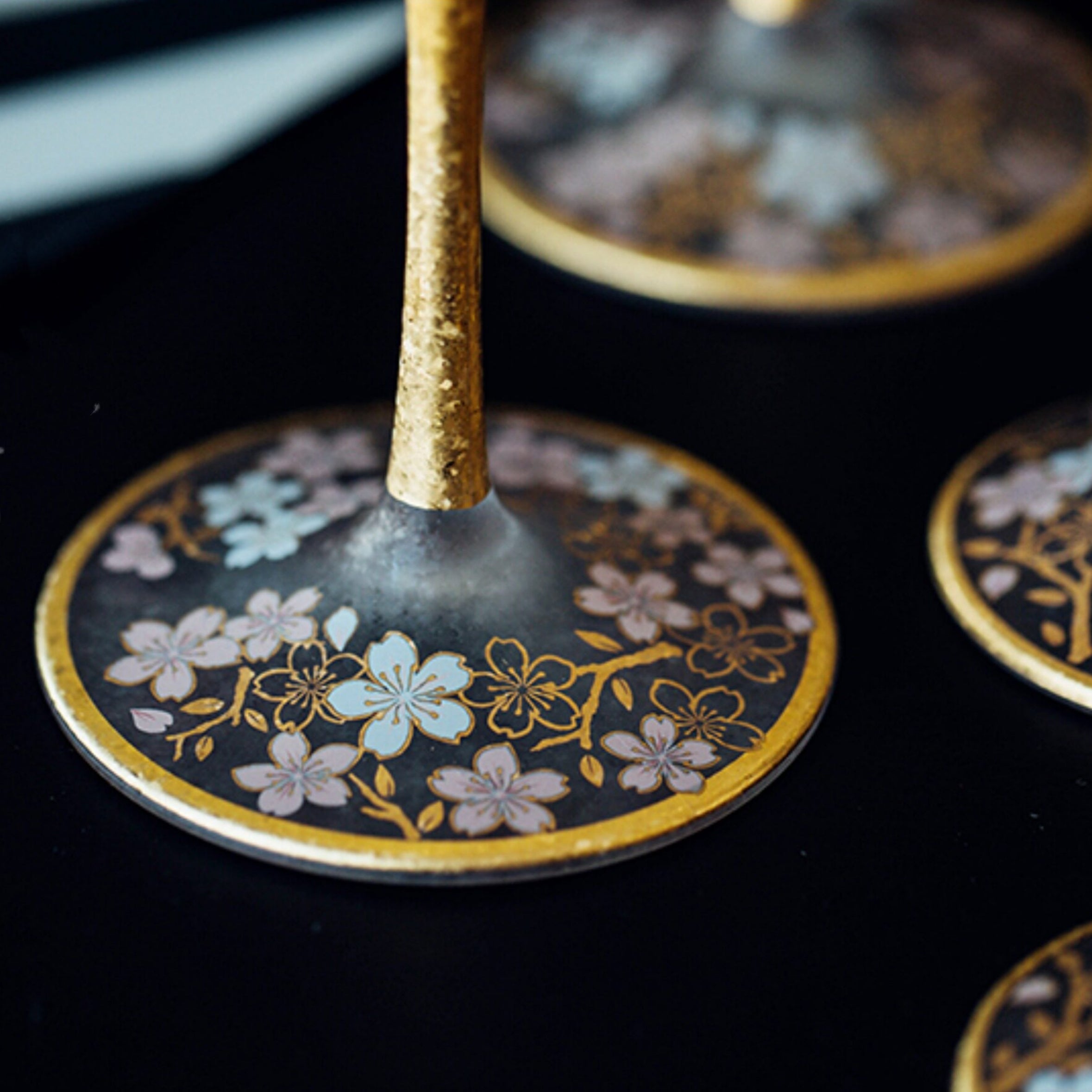 Aderia Sakura Kinpaku Glass Collection
