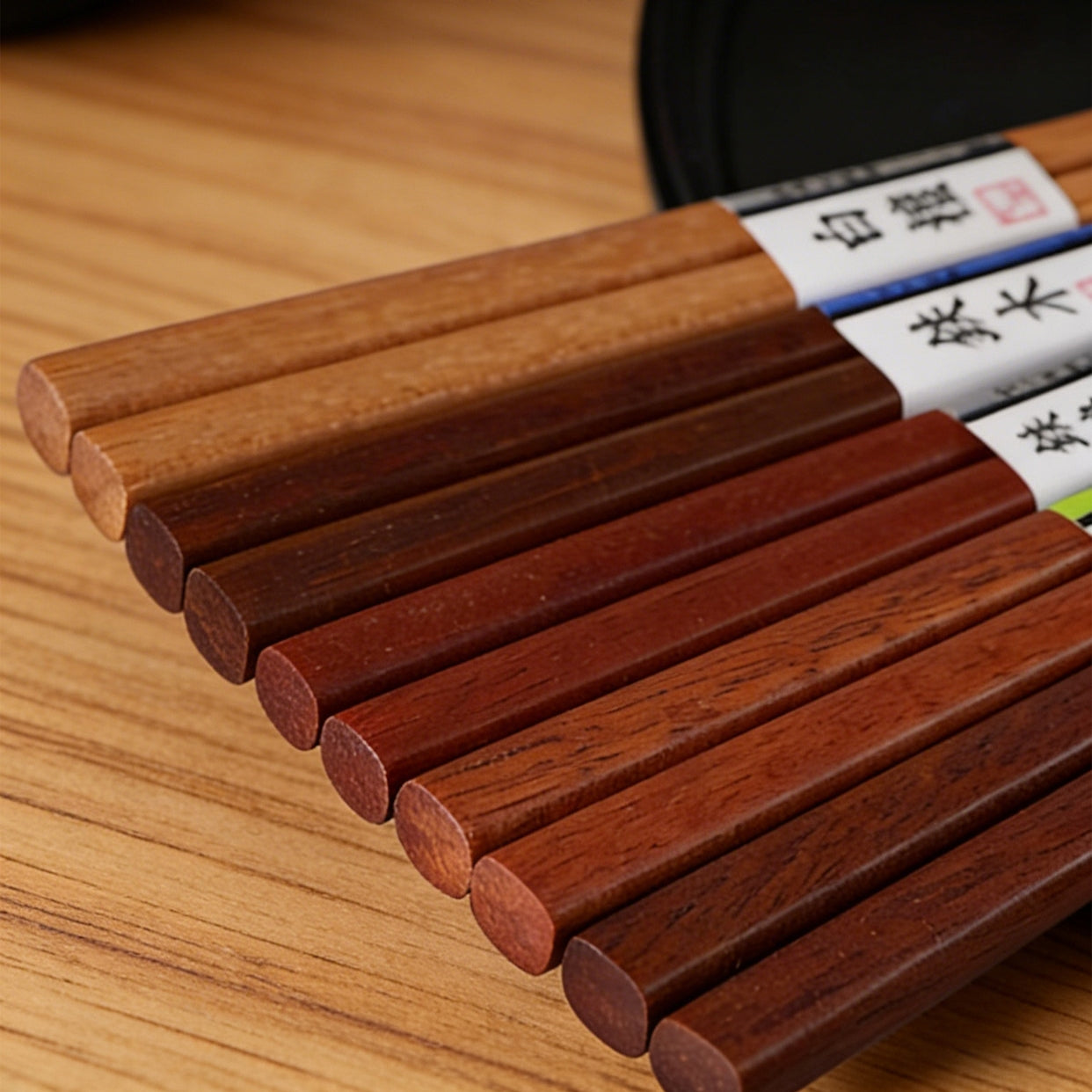 ISHIDA Handcrafted Ki no Aji Mixed Wood Chopstick Set of Five