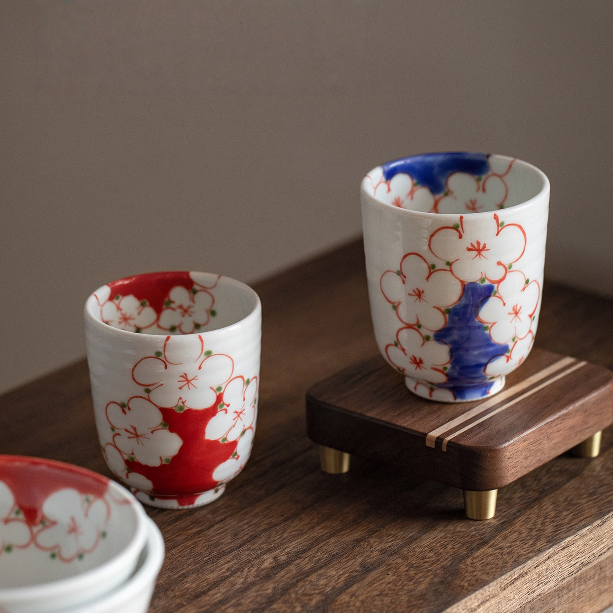 Paire de tasses pour couple Hana Miyabi Sakura en céramique Hasami Ware