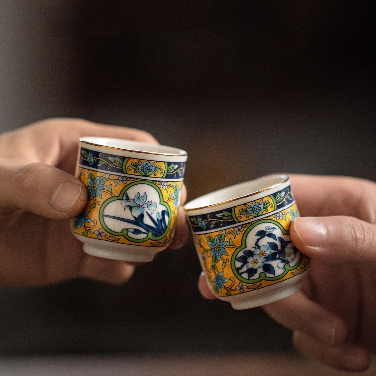 Japanese Handcrafted Mino Ware Ceramic Sake Set