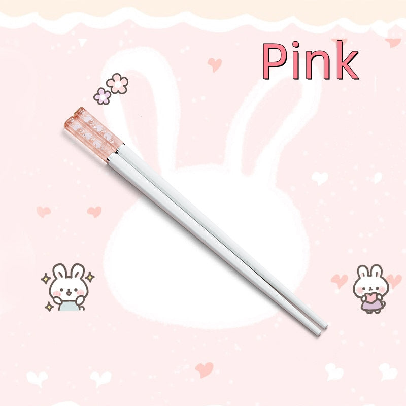Bunny Bite Children Chopsticks With Carrying Case