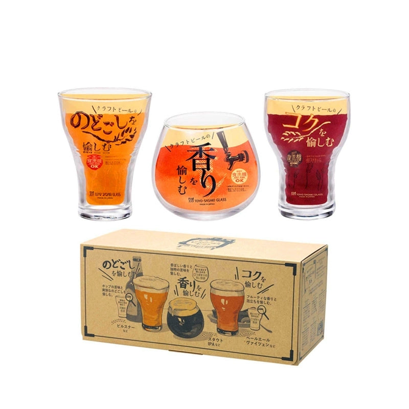 Toyo-Sasaki Craft Beer Glasses Gift Set