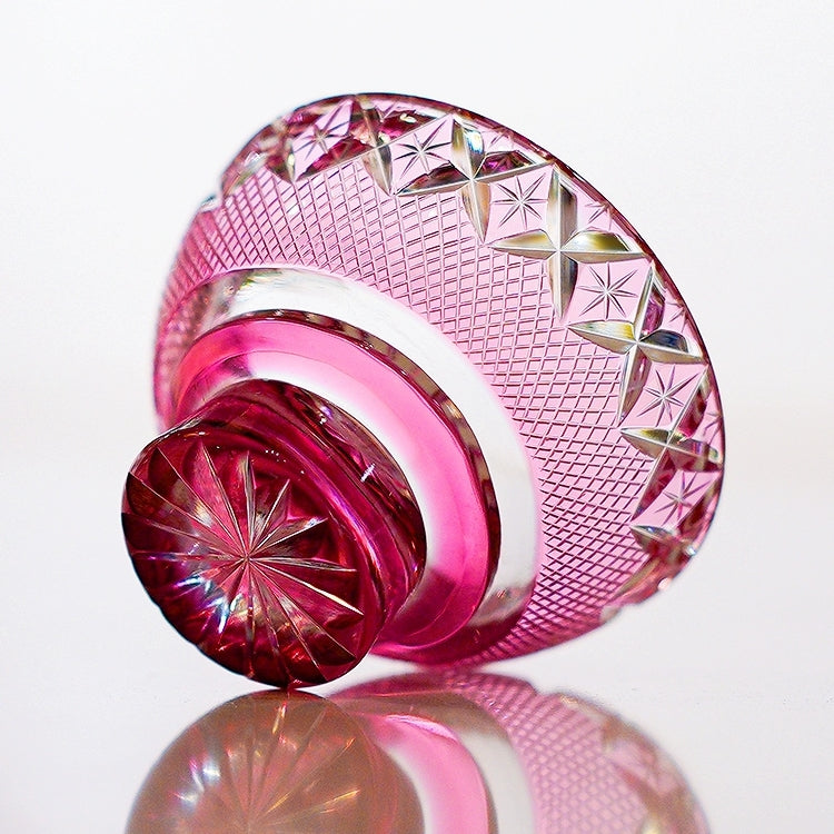 Edo Kiriko Handcrafted Royal Treasures Whisky Glass With Wooden Box