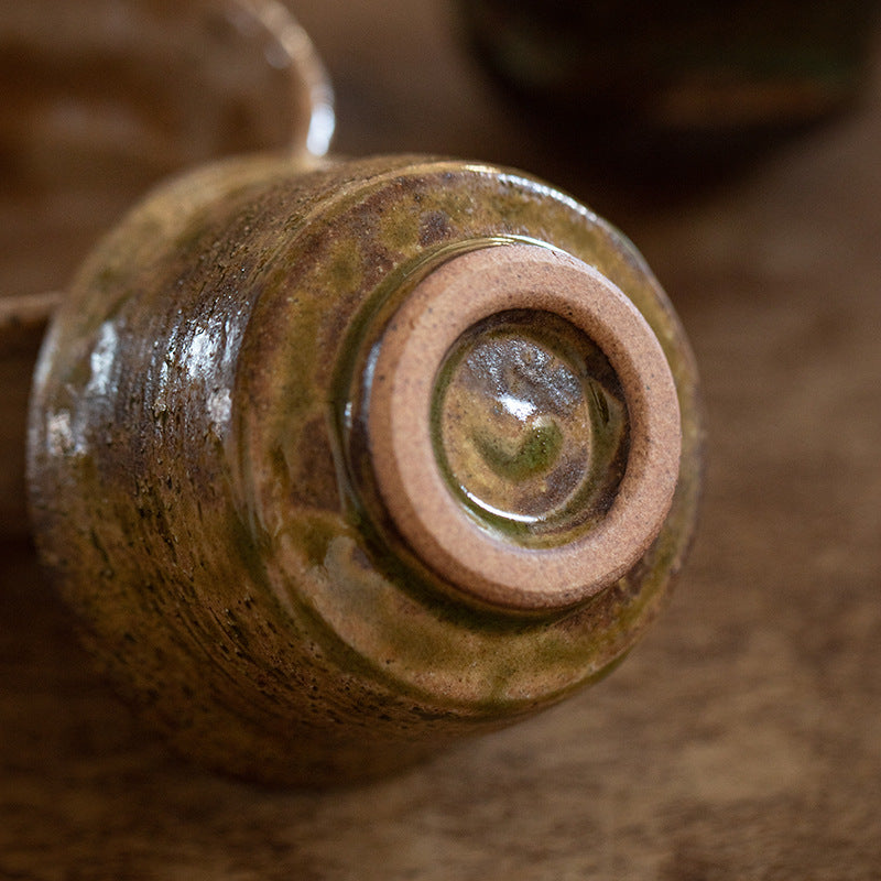 Ensemble de cinq tasses à thé Natural Wave en céramique Touji Mino Ware