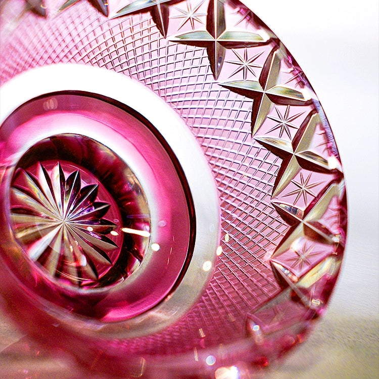 Edo Kiriko Handcrafted Royal Treasures Whisky Glass With Wooden Box