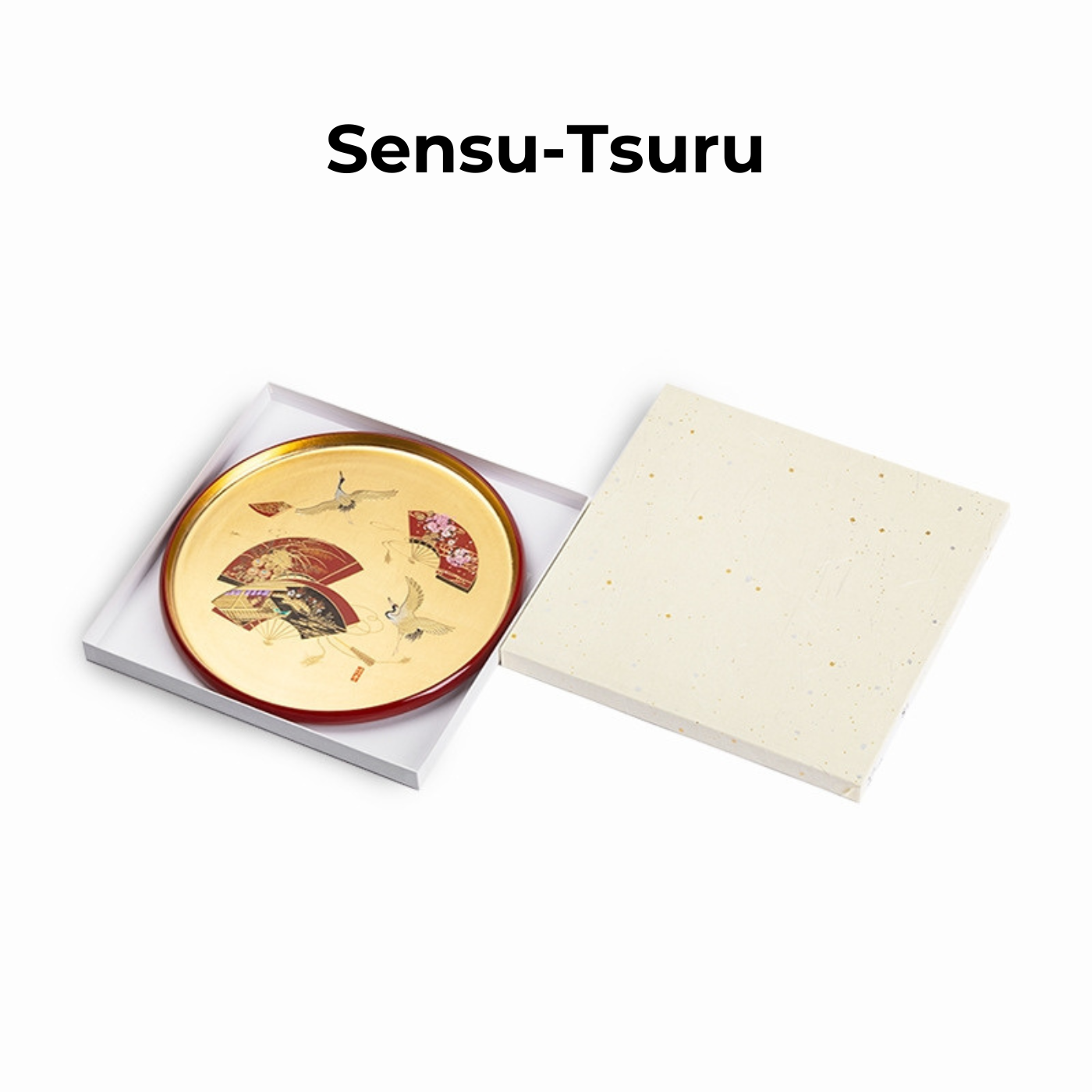 Yamanaka Shikki Gold Foil Round Tray