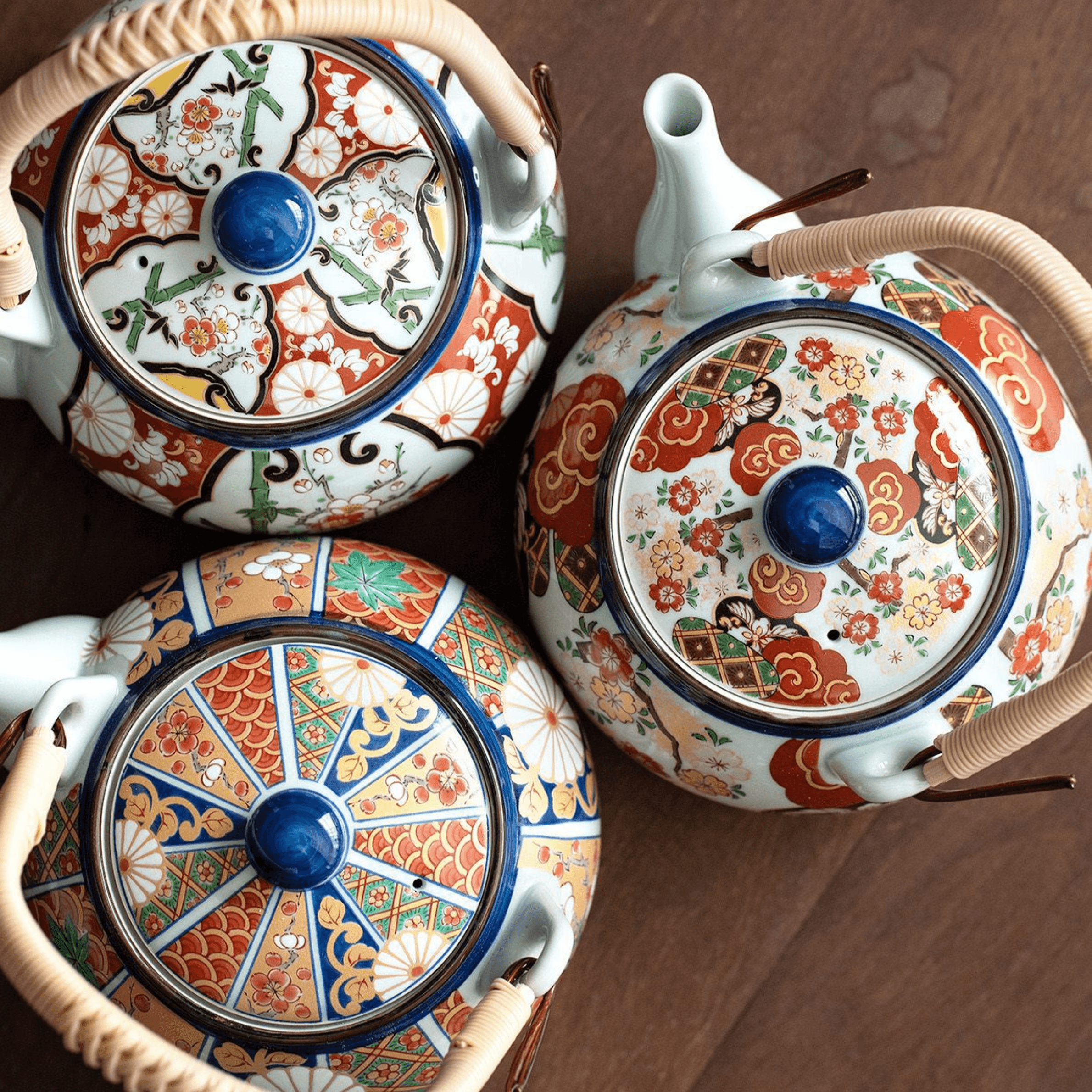Japanesse Imari Series Handcrafted Tea Cups - MASU