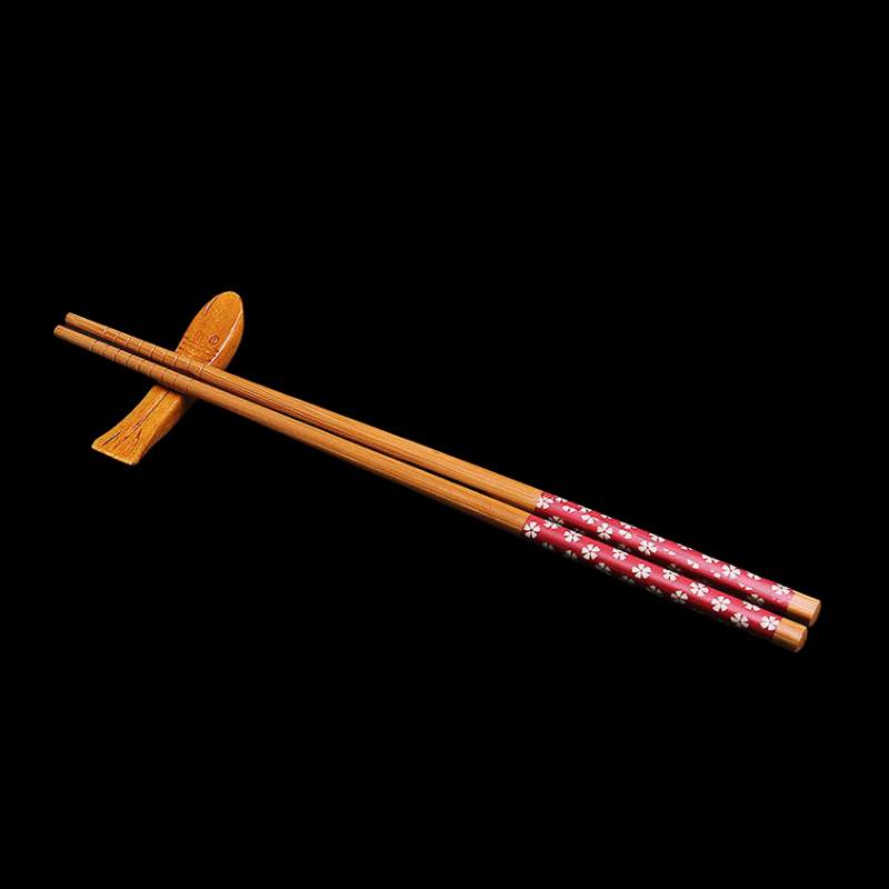 Japanese Handcrafted Sakura Bamboo Chopsticks Set - MASU