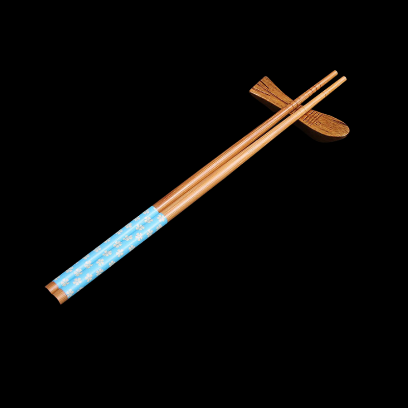 Japanese Handcrafted Sakura Bamboo Chopsticks Set - MASU