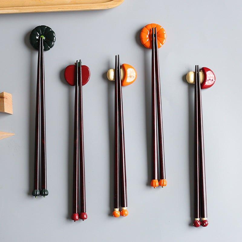 Japanese Handcraft Fall Seasonal Produce Resin Chopstick Rests - MASU