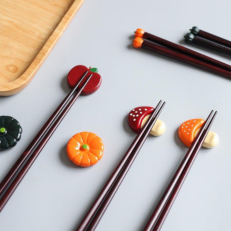 Japanese Handcraft Fall Seasonal Produce Resin Chopstick Rests - MASU