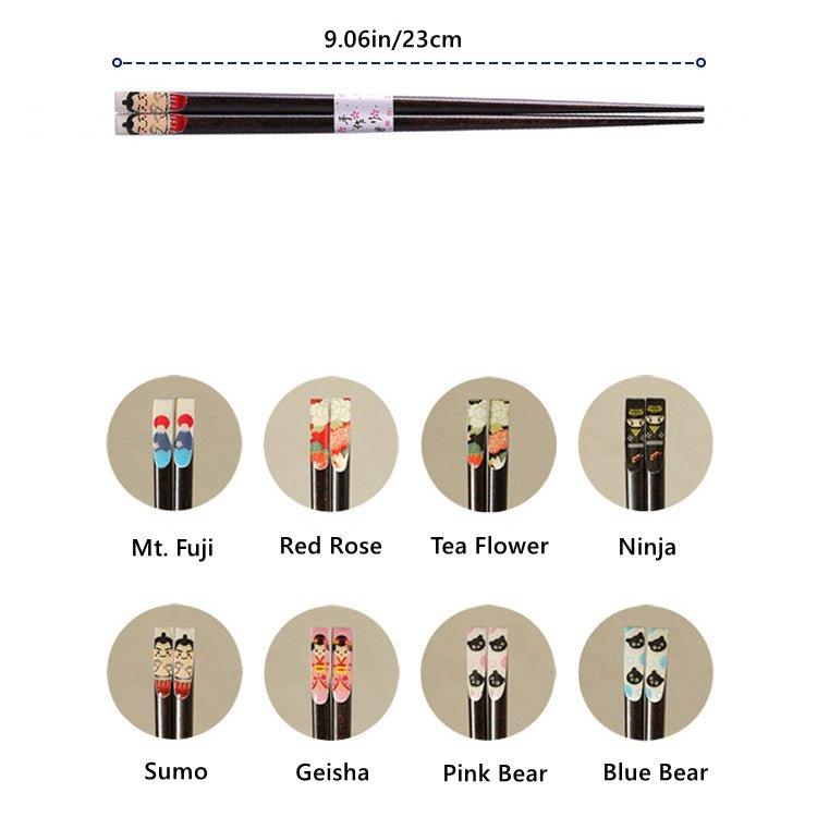 Japanese Wooden Cartoon Themed Chopsticks - MASU