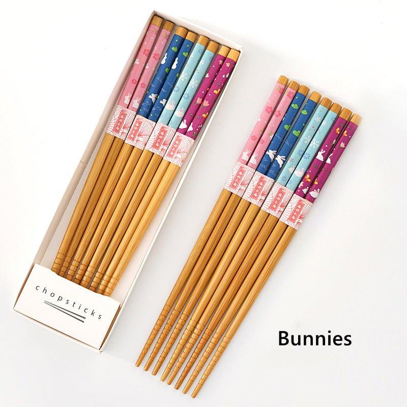 Japanese Home-style Themed Bamboo Chopsticks Sets - MASU