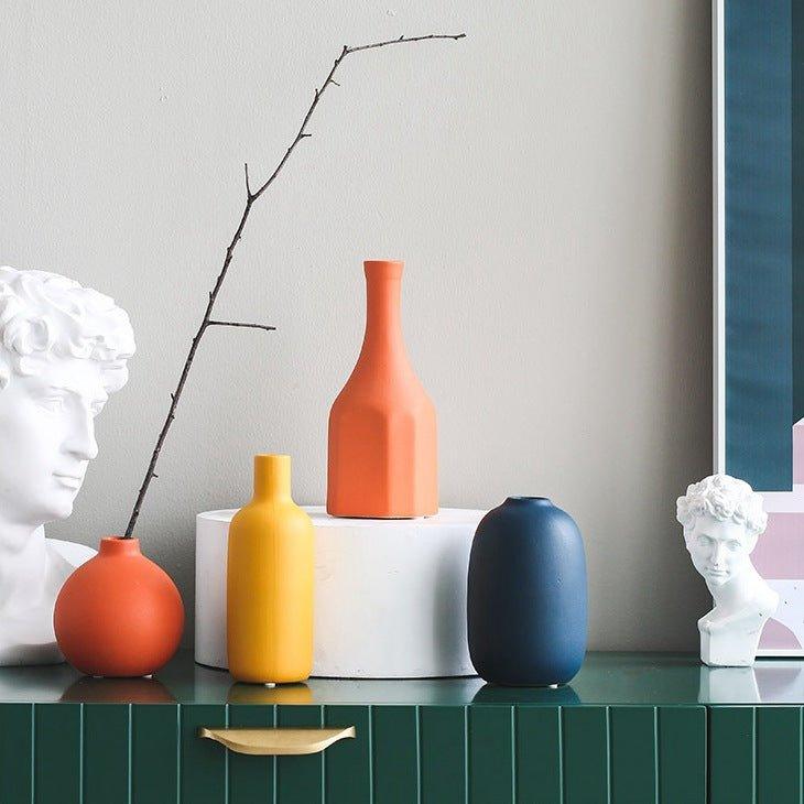 Handcrafted Ceramic Post-Modern Decorative Vases