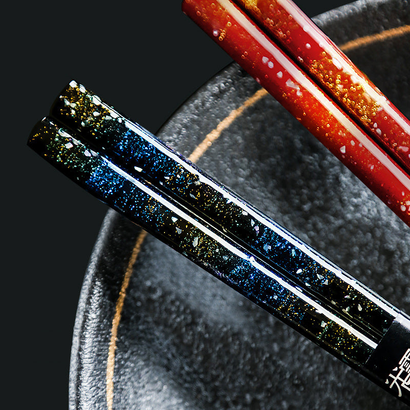 Japanese Handcrafted Glazed Galaxy Chopsticks Set - MASU