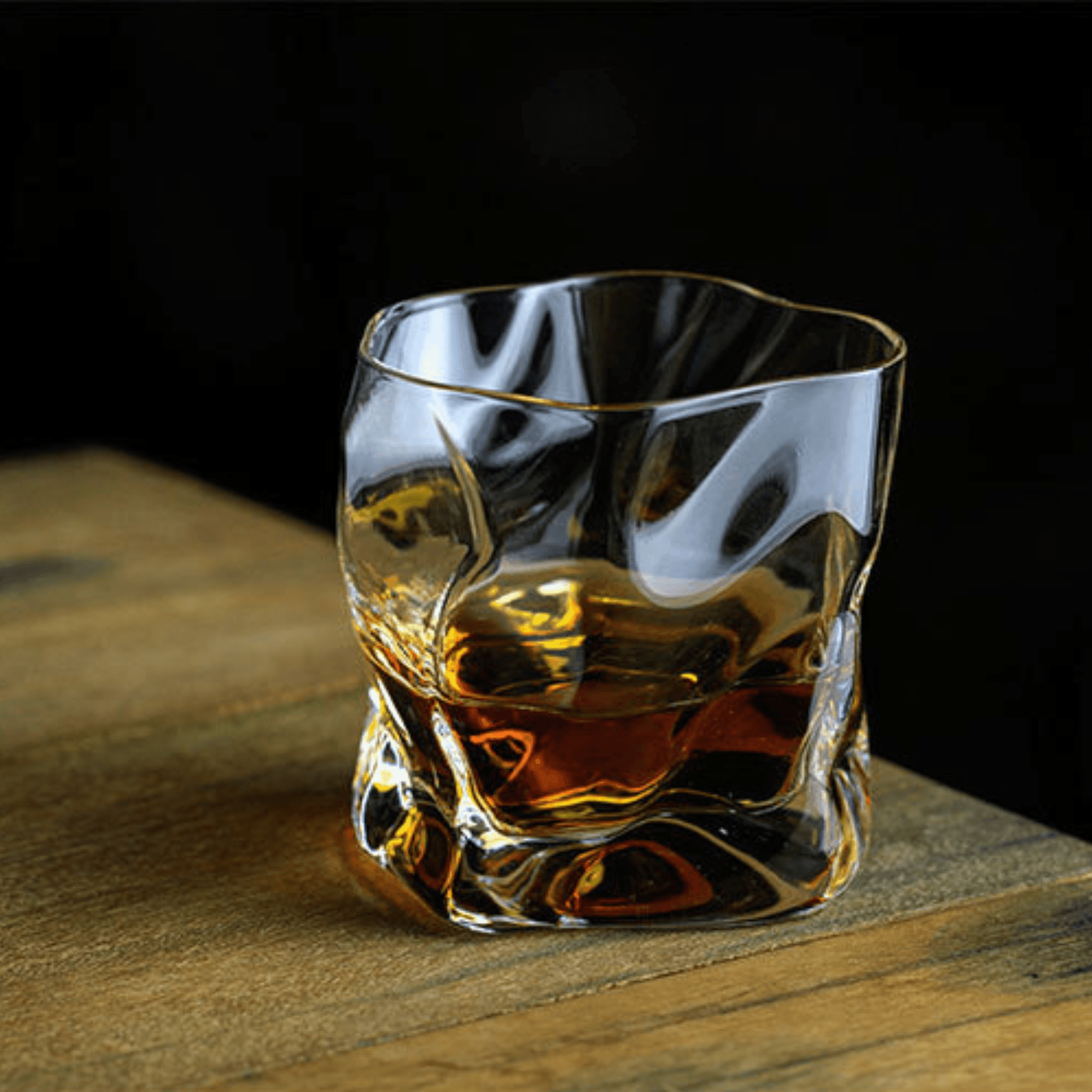 Japaneese Edo Kiriko Crumple Body Whisky Glass - MASU