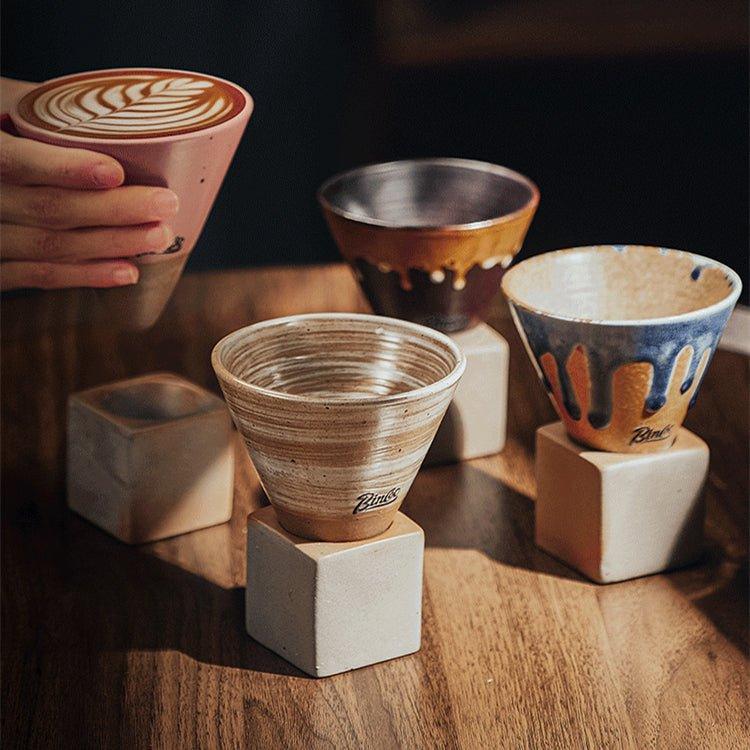 Handcrafted Cone Shaped Ceramic Coffee Cups