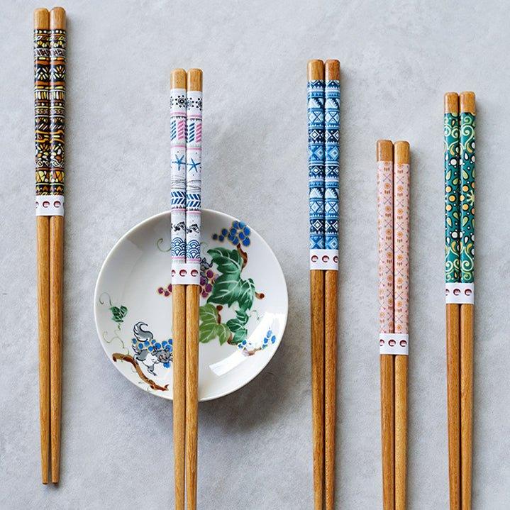 Japanese Family Harmony Wooden Chopsticks Sets - MASU