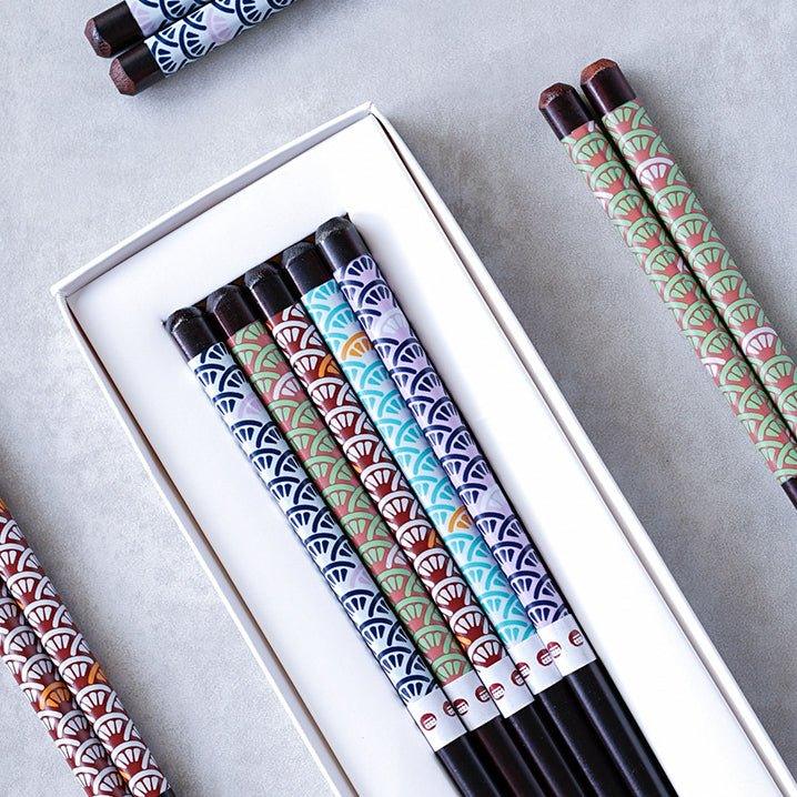 Japanese Family Harmony Wooden Chopsticks Sets - MASU