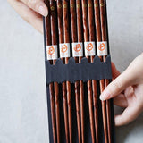 Japanese Golden Sakura Wooden Chopstick Set - MASU