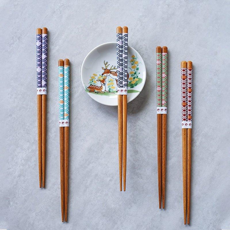 Japanese Family Harmony Wooden Chopsticks Sets - MASU