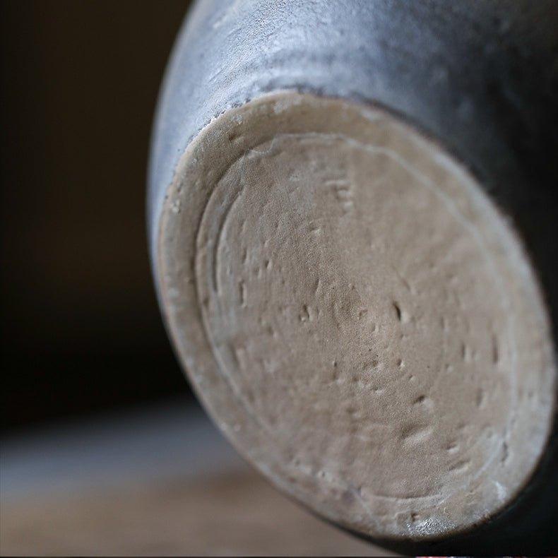 Handcrafted Ceramic Ball Shaped Boiler With Rattan Handle - MASU