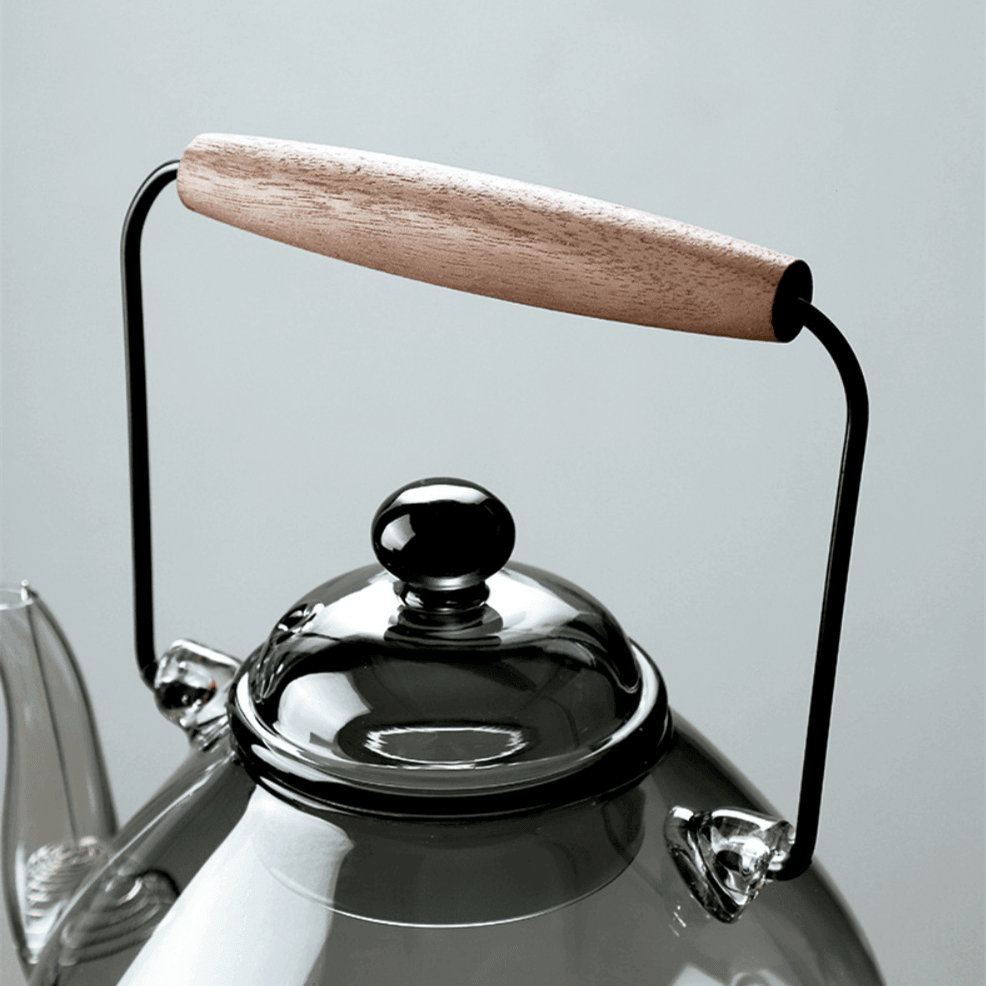 Wood And Glass Fusion Tea Cups Set - MASU
